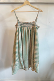 A Line Stripe Mini Dress