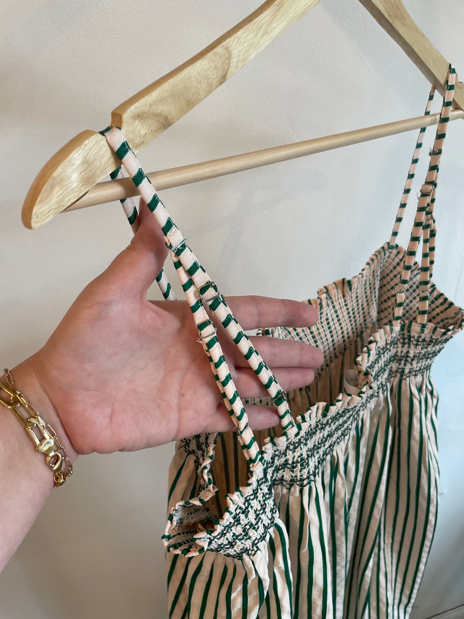 A Line Stripe Mini Dress