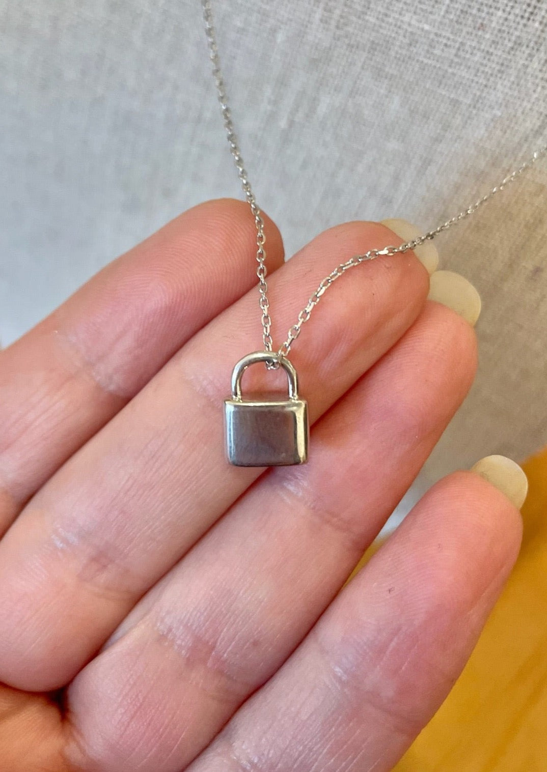 Love Lock Necklace in Sterling Silver