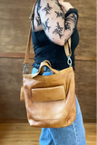 Bianca Handcrafted Leather Crossbody Tote