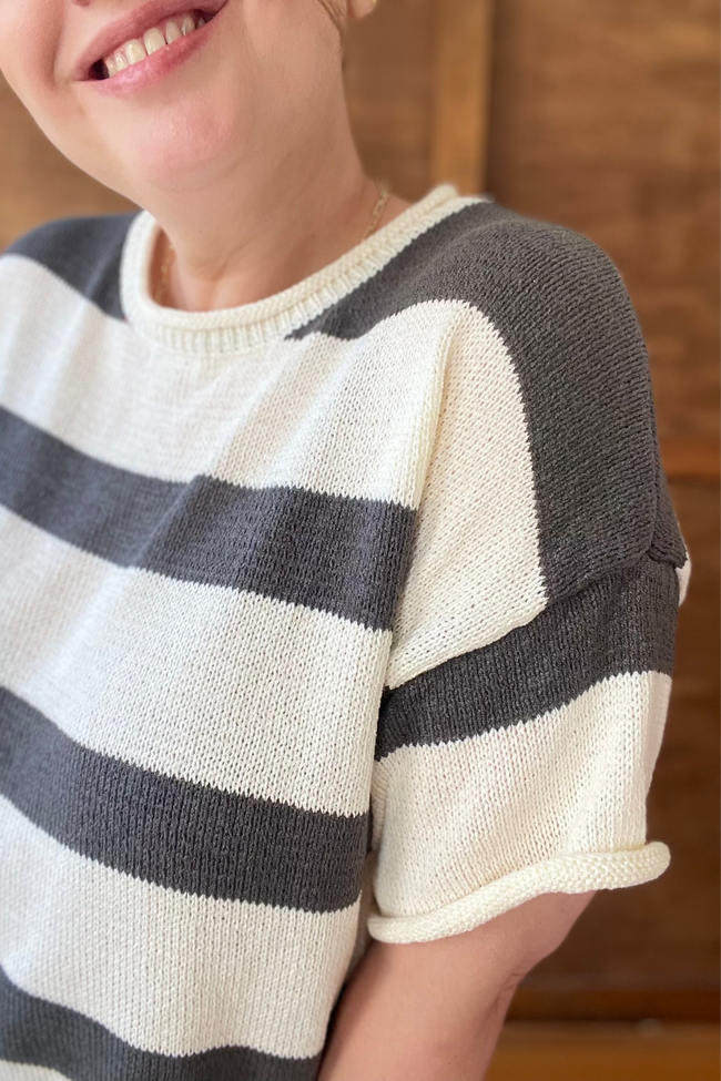 Striped Sweater Tee