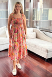 Kiara Smocked Midi Dress - One Size