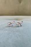 Sterling Silver Bow Studs
