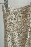 Crochet Lace Midi Skirt