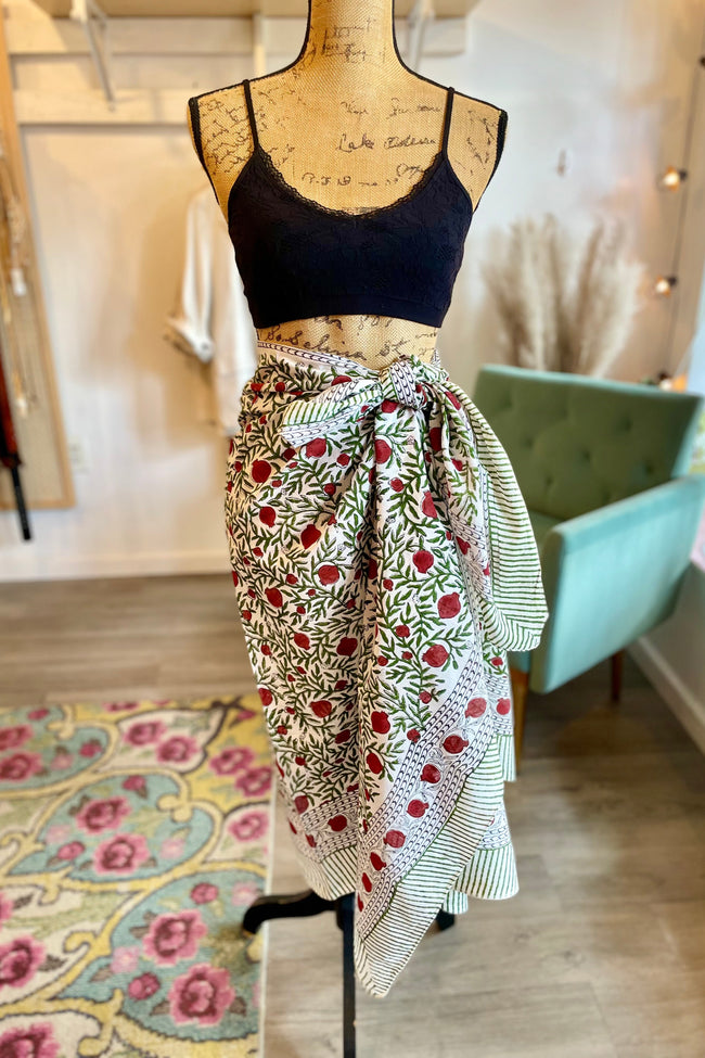 Block Print Pareo Sarong