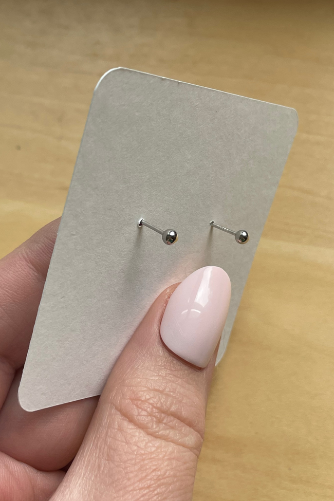 Pear Cut Sun Stud Earrings in Sterling Silver