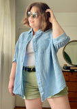 Final Sale - Relaxed Cotton Gauze Shirt