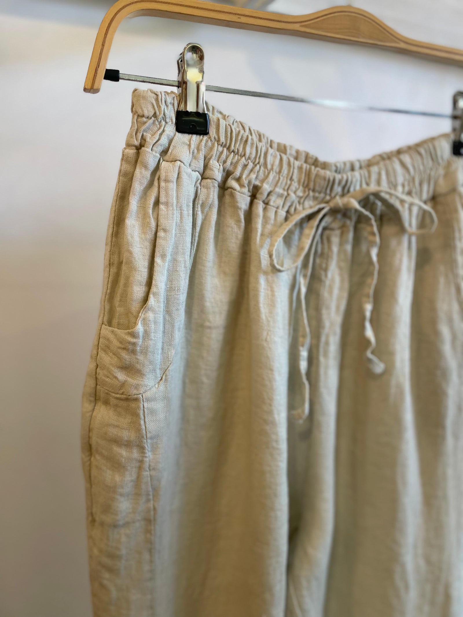 100% Linen Relaxed Pants