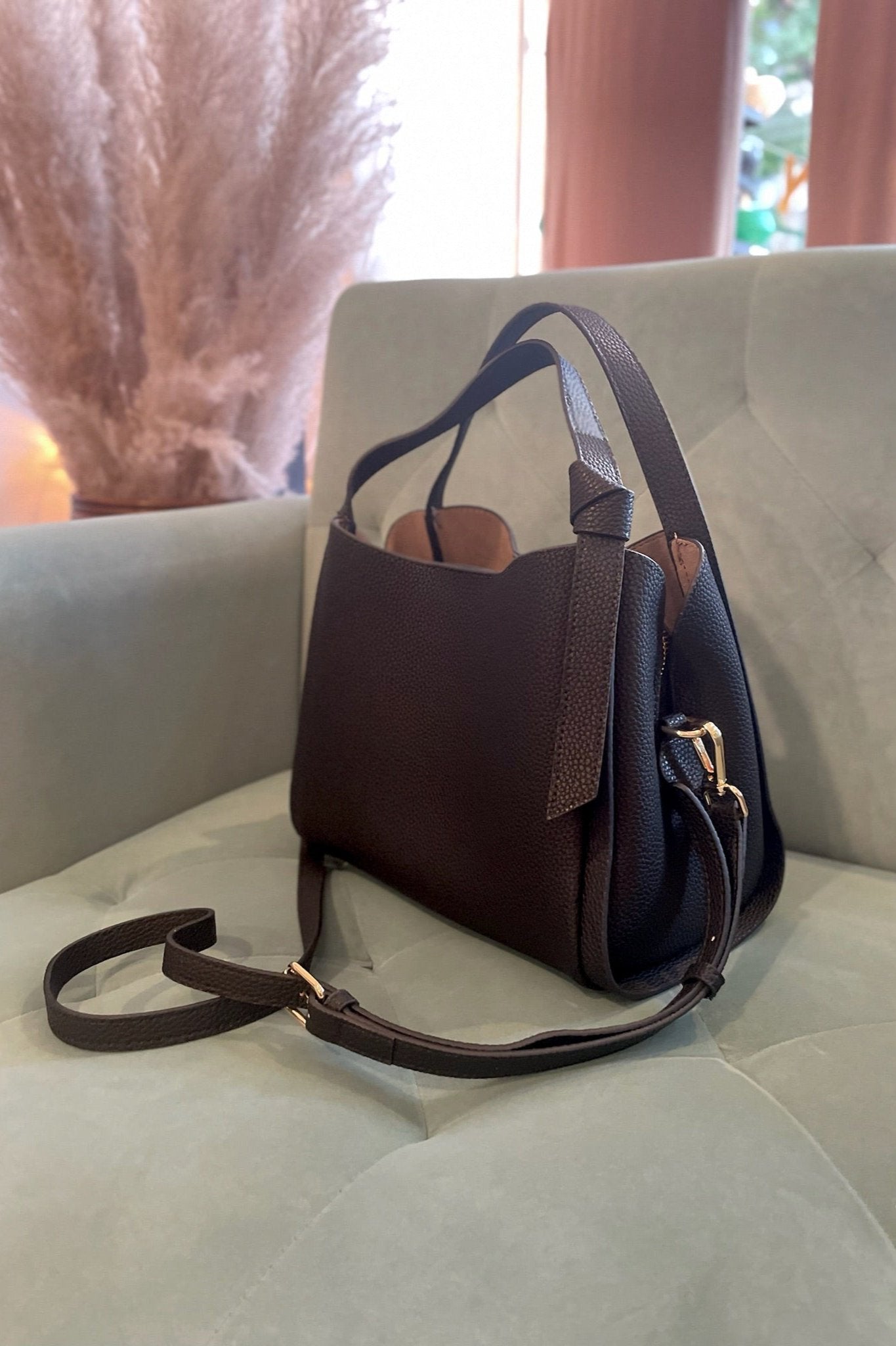 Leather Bucket Bag