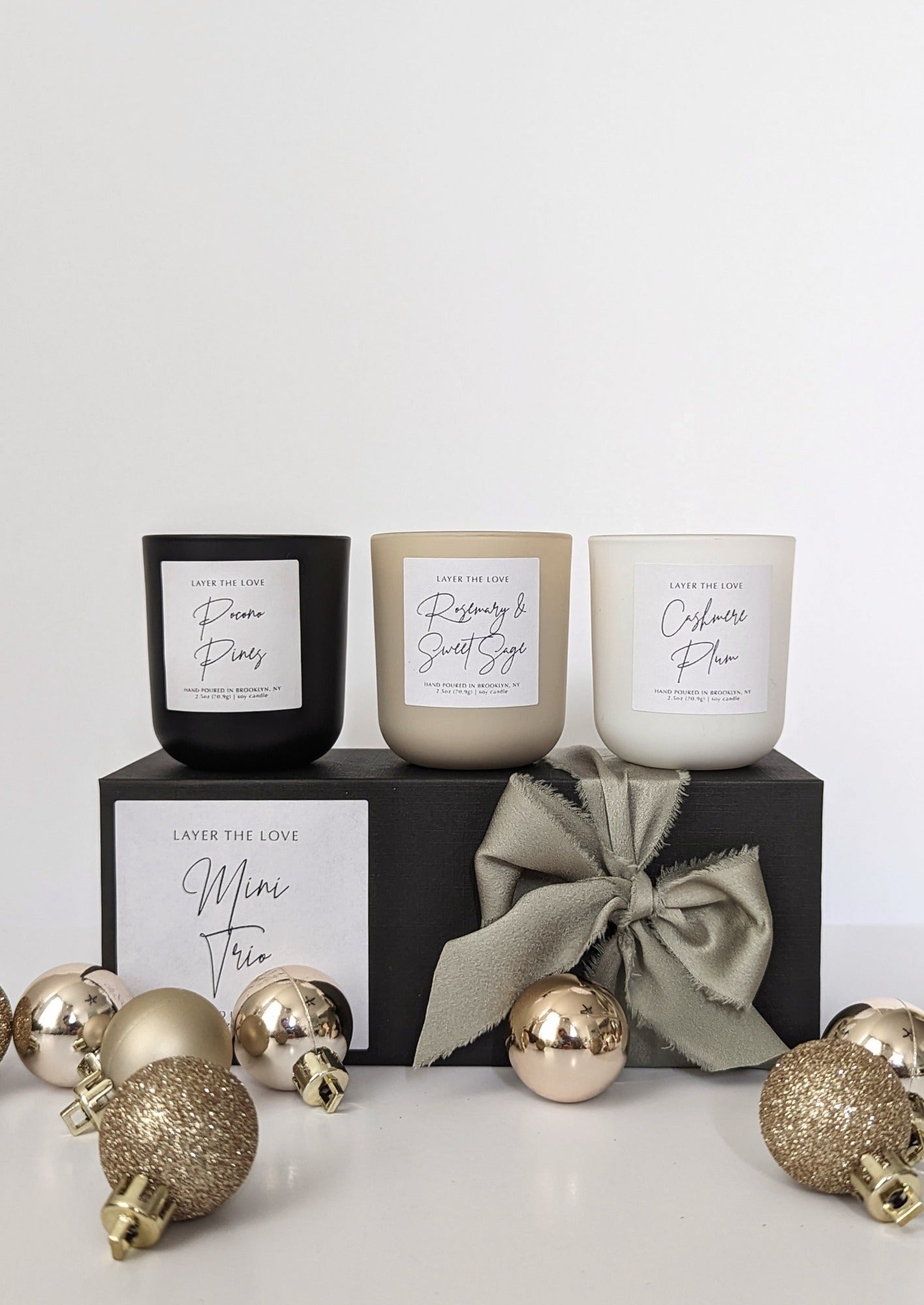 Mini Trio Soy Candle Holiday Boxed Set