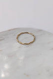 Gold Wavy Ring by Layer the Love