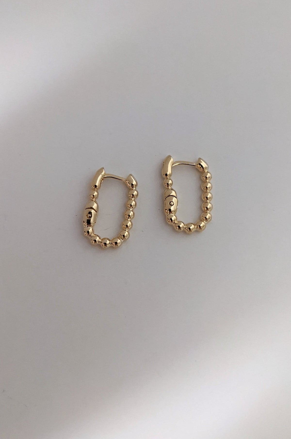 Beaded Rectangle Hoops by Layer the Love