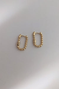 Beaded Rectangle Hoops by Layer the Love