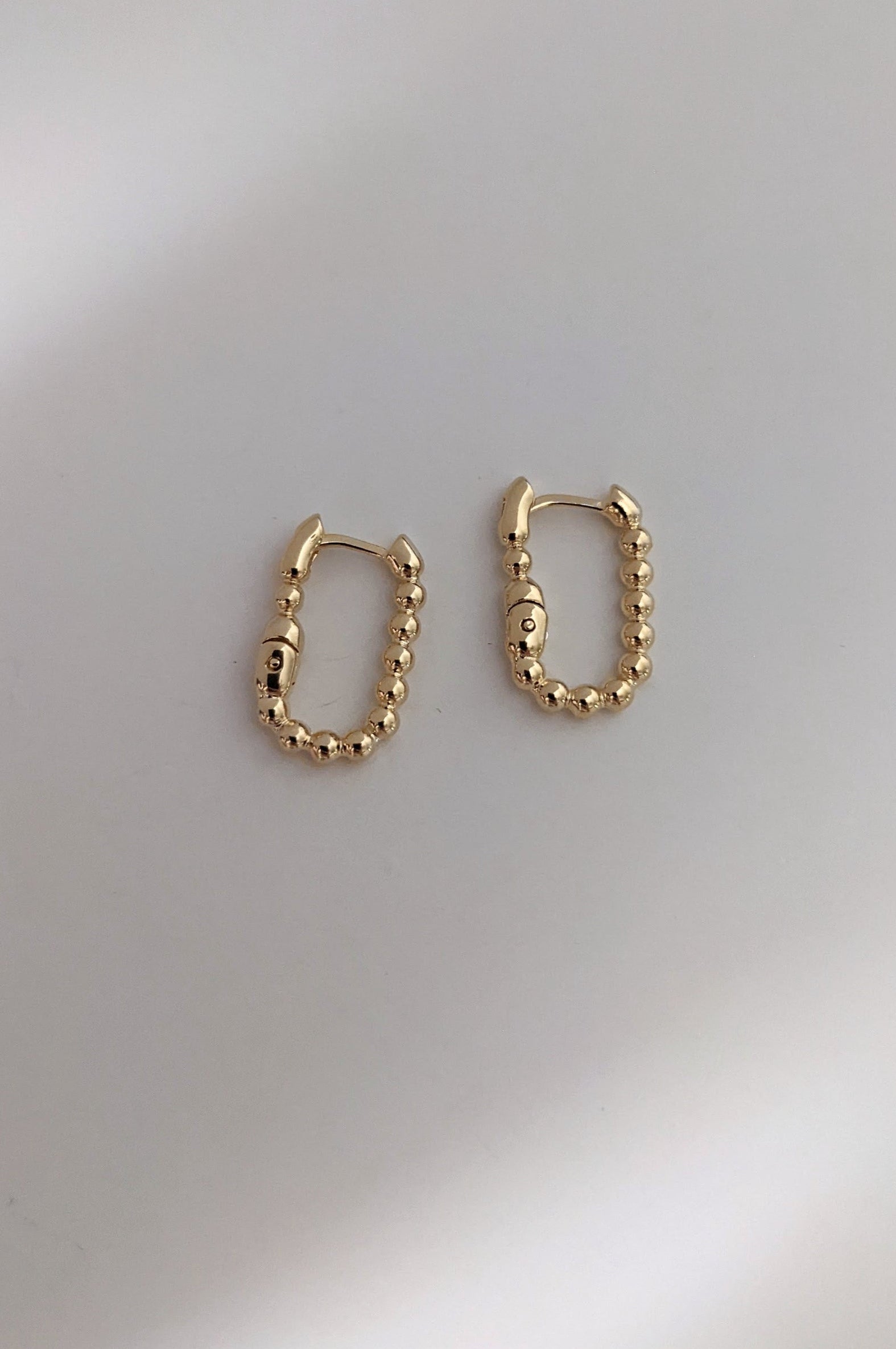 Beaded Rectangle Hoops by Layer the Love