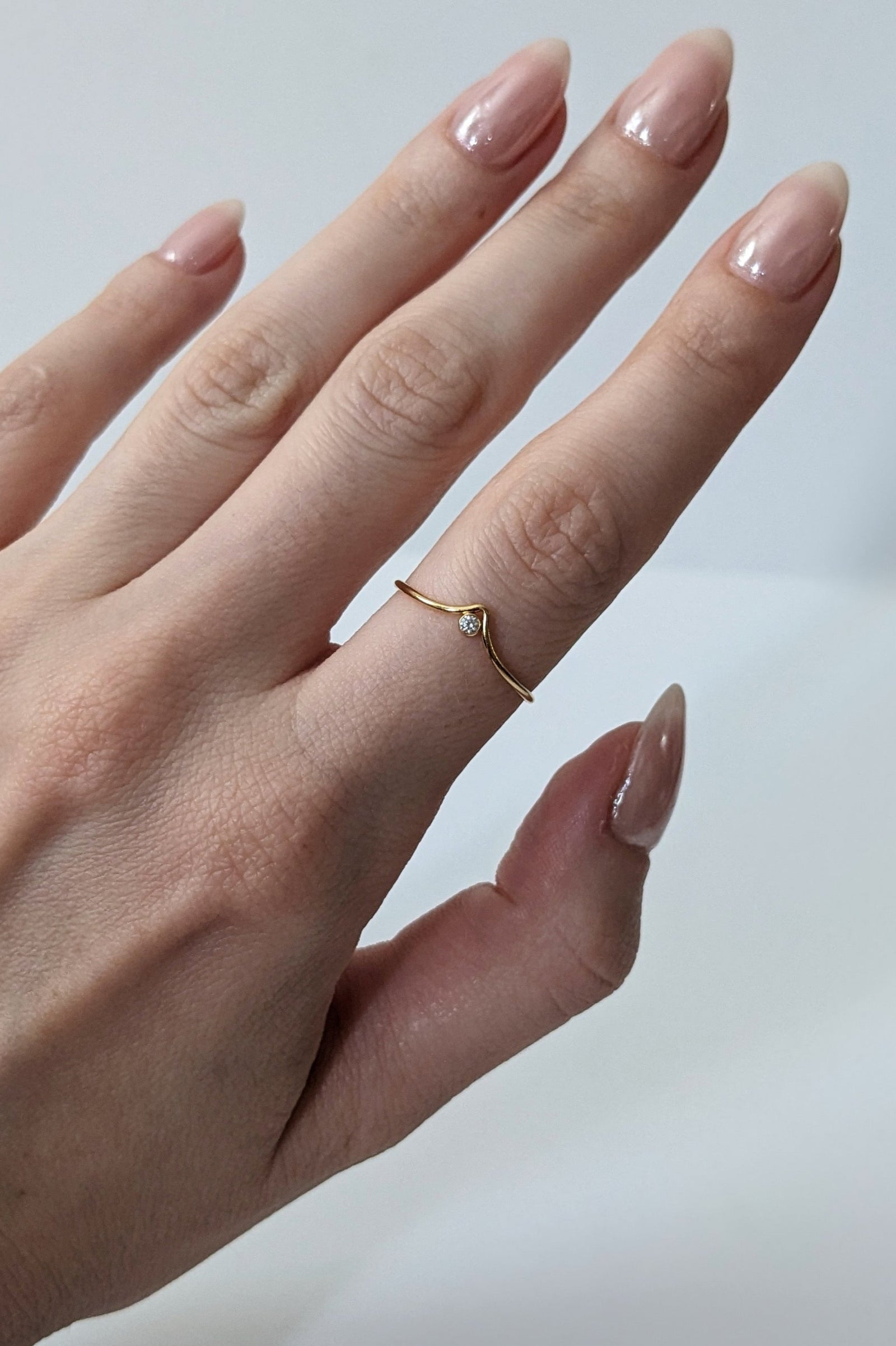 CZ Chevron Ring by Layer the Love
