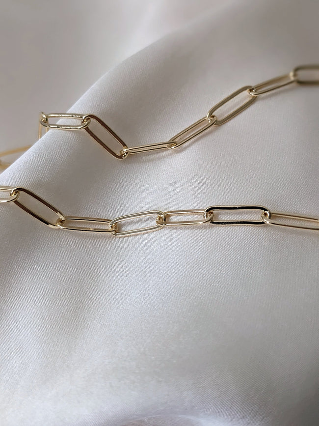 Boyfriend Paperclip Chain Necklace by Layer the Love