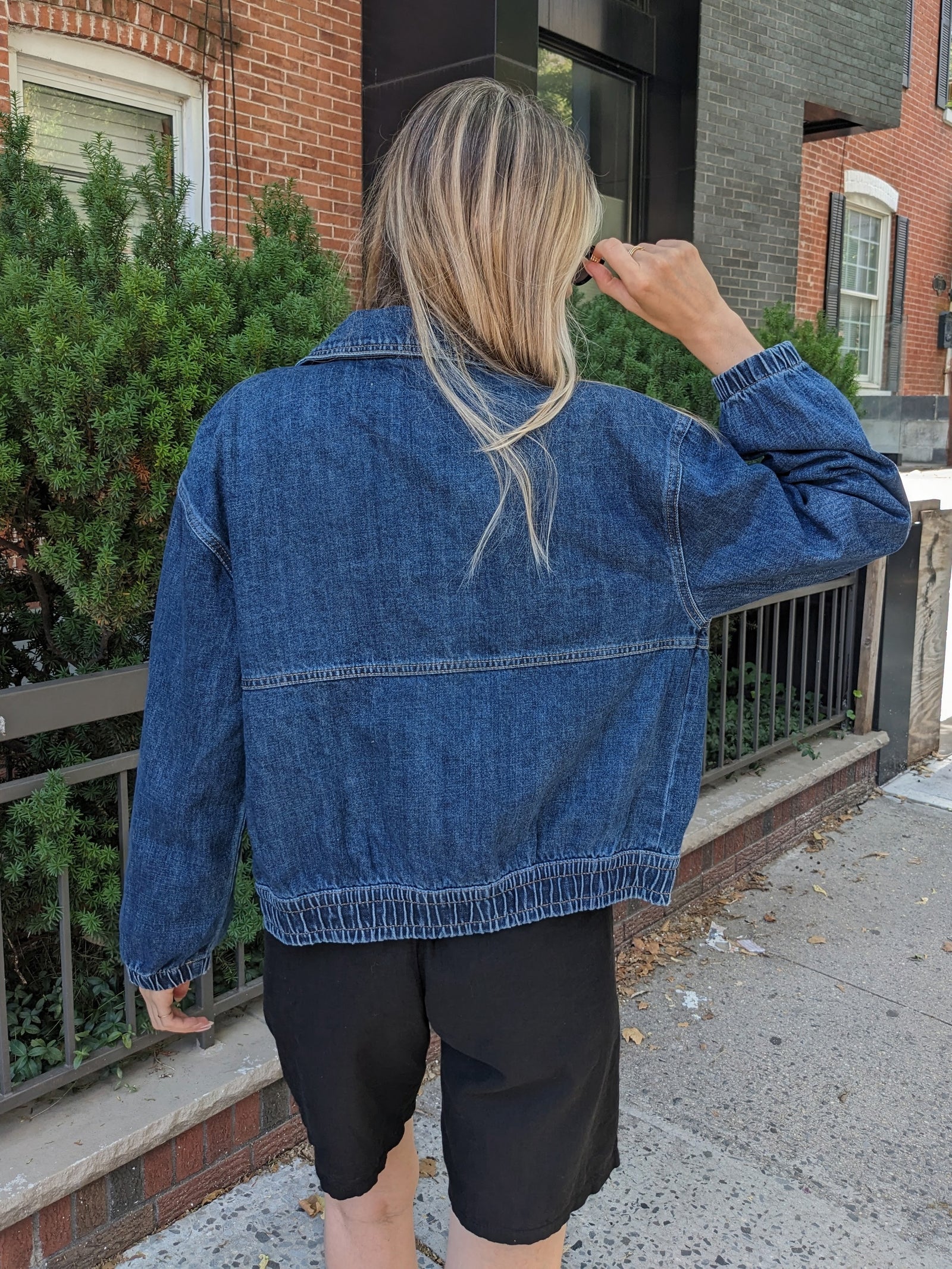 Denim Bomber Jacket