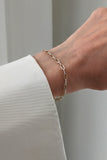 Remi Mixed Metal Paperclip Chain Bracelet