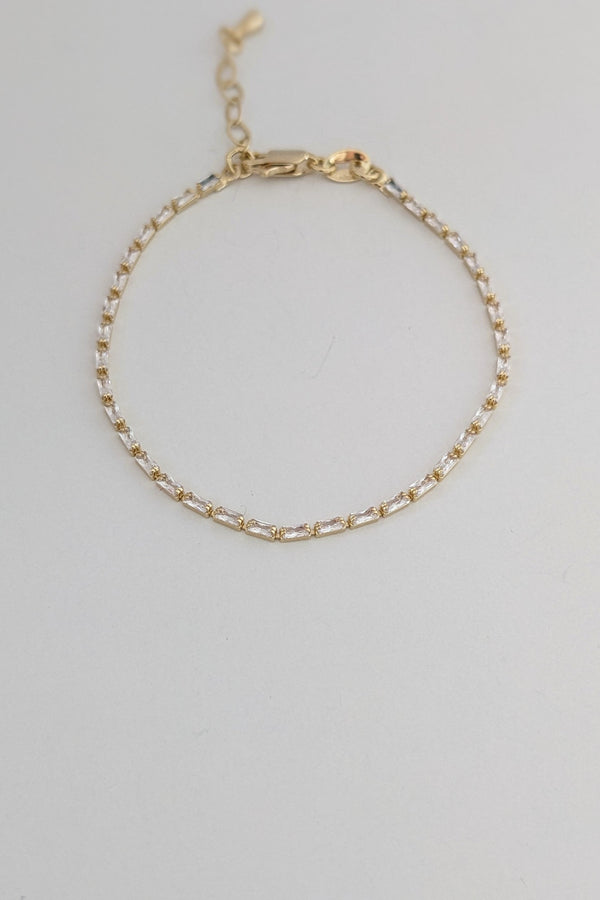 Sutton Baguette CZ Tennis Bracelet