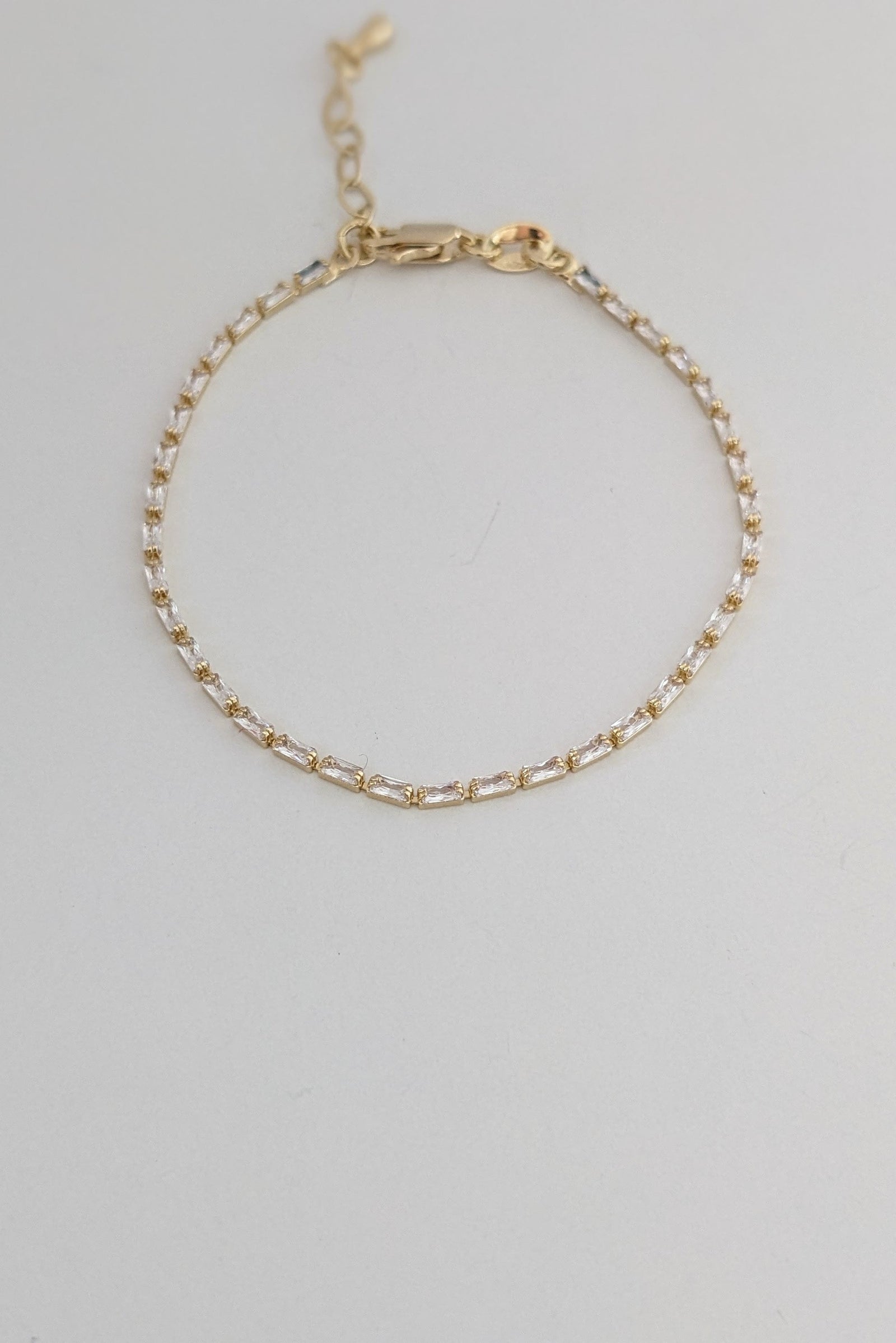 Sutton Baguette CZ Tennis Bracelet