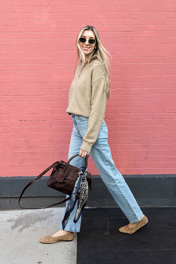 Classic Quarter Zip Sweater