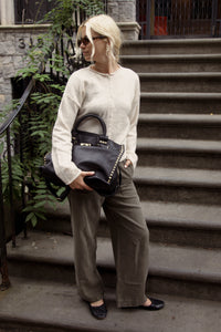 Mare Studded Leather Bag
