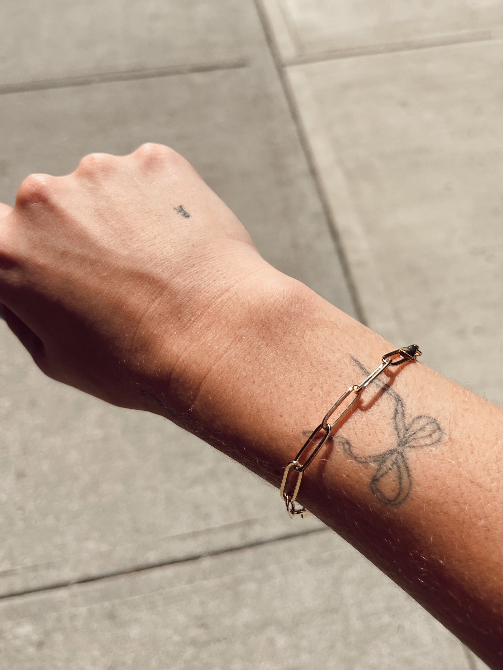 Boyfriend Paperclip Chain Bracelet by Layer the Love