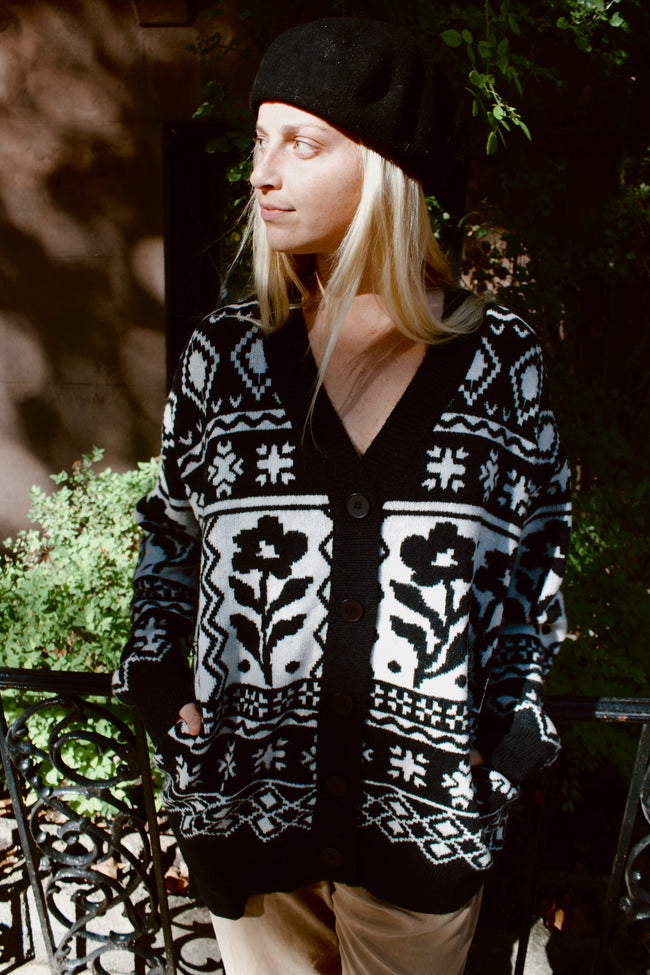 Bold Floral Cardigan