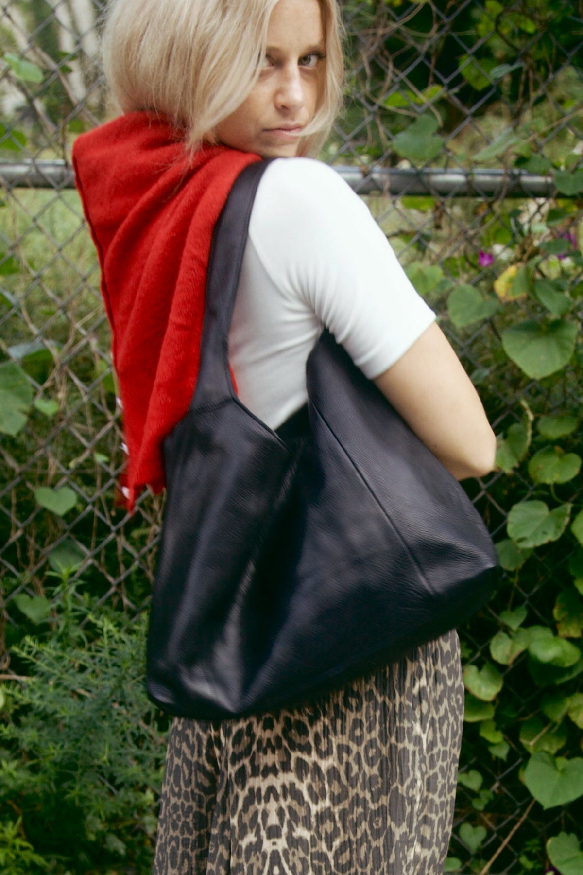 Petite Lindsey Leather Shoulder Bag