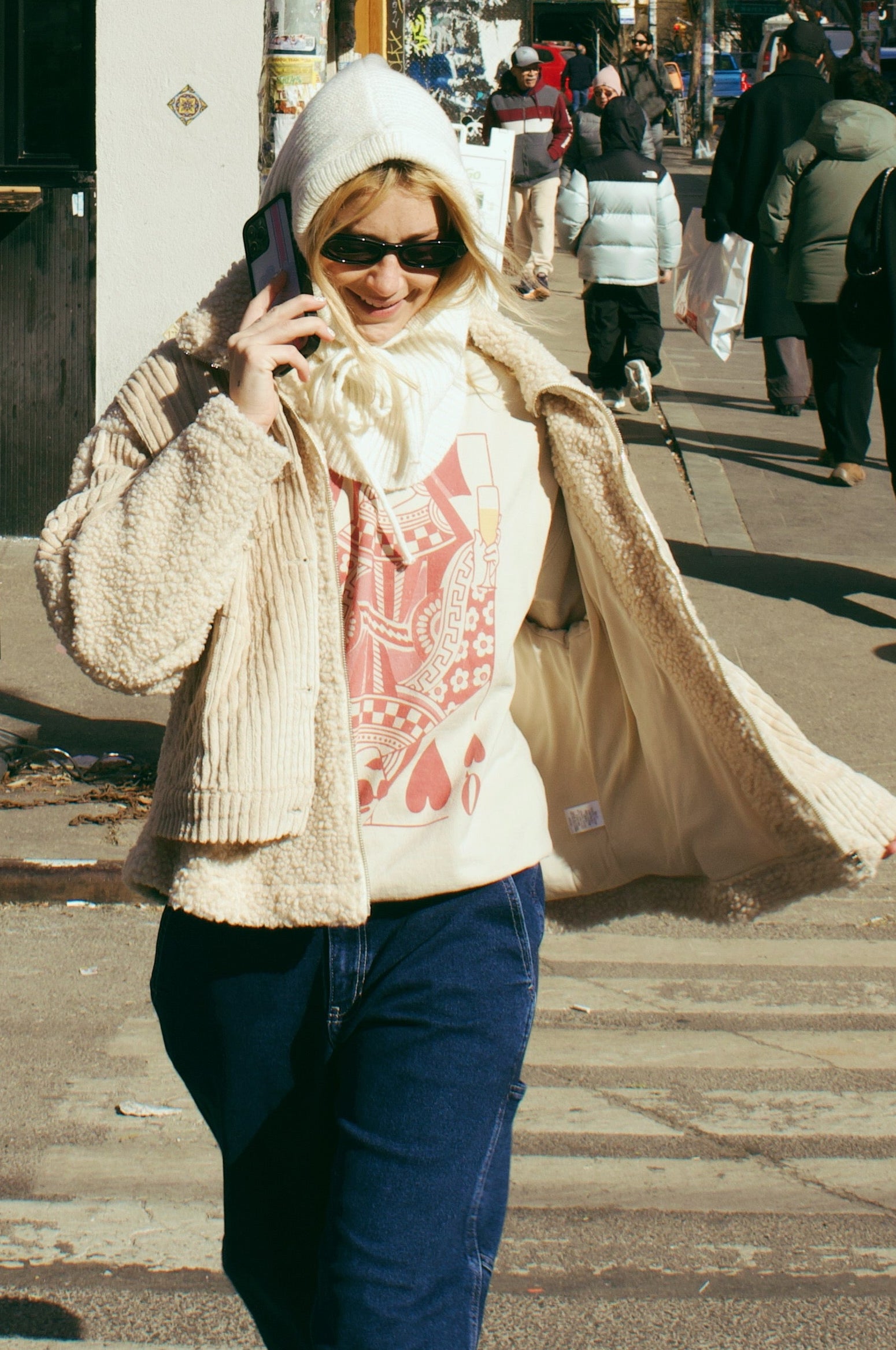 Queen of Hearts and Champagne Sweatshirt