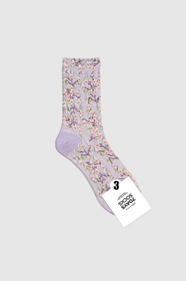 Women's Crew Bloom Garden Flower Socks
