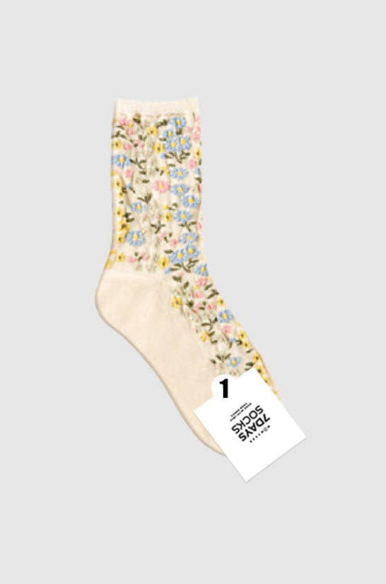 Women's Crew Blooming Garden Socks