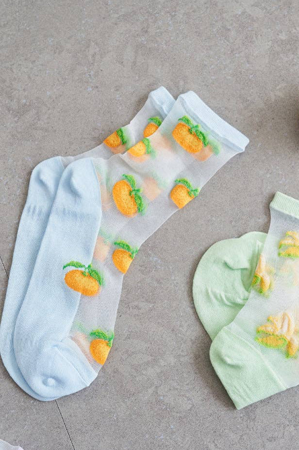 Crew See-Through Hi Juicy Fruit Socks