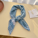 Picot Trim Bandana Scarf