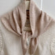 Wool Knit Triangle Scarf