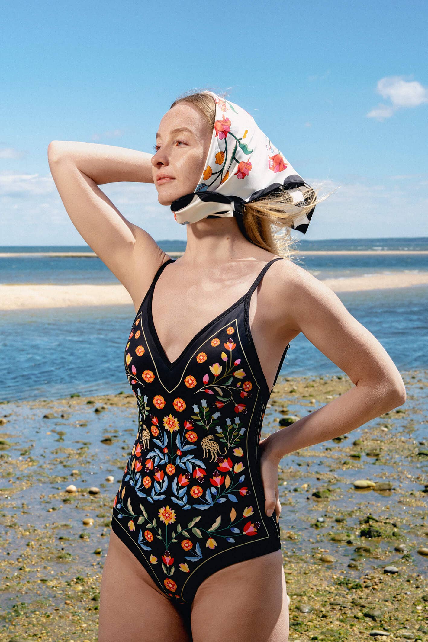 Night Imagination Reversible One-Piece Swimsuit