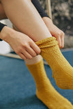 Crew Waffle Twist Textured Socks