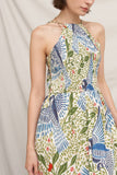 Tropic Bird Halter Maxi Dress