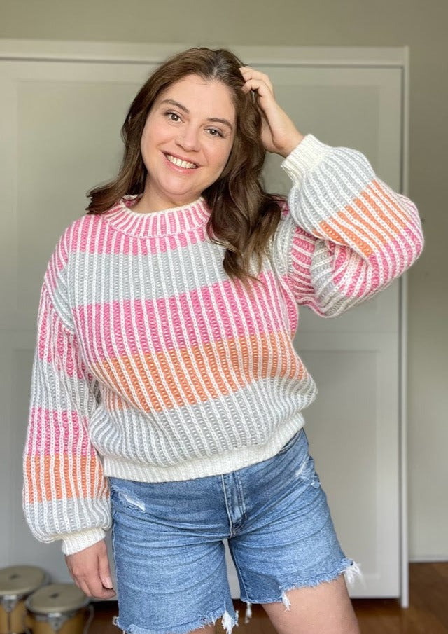 Bright Stripe Sweater