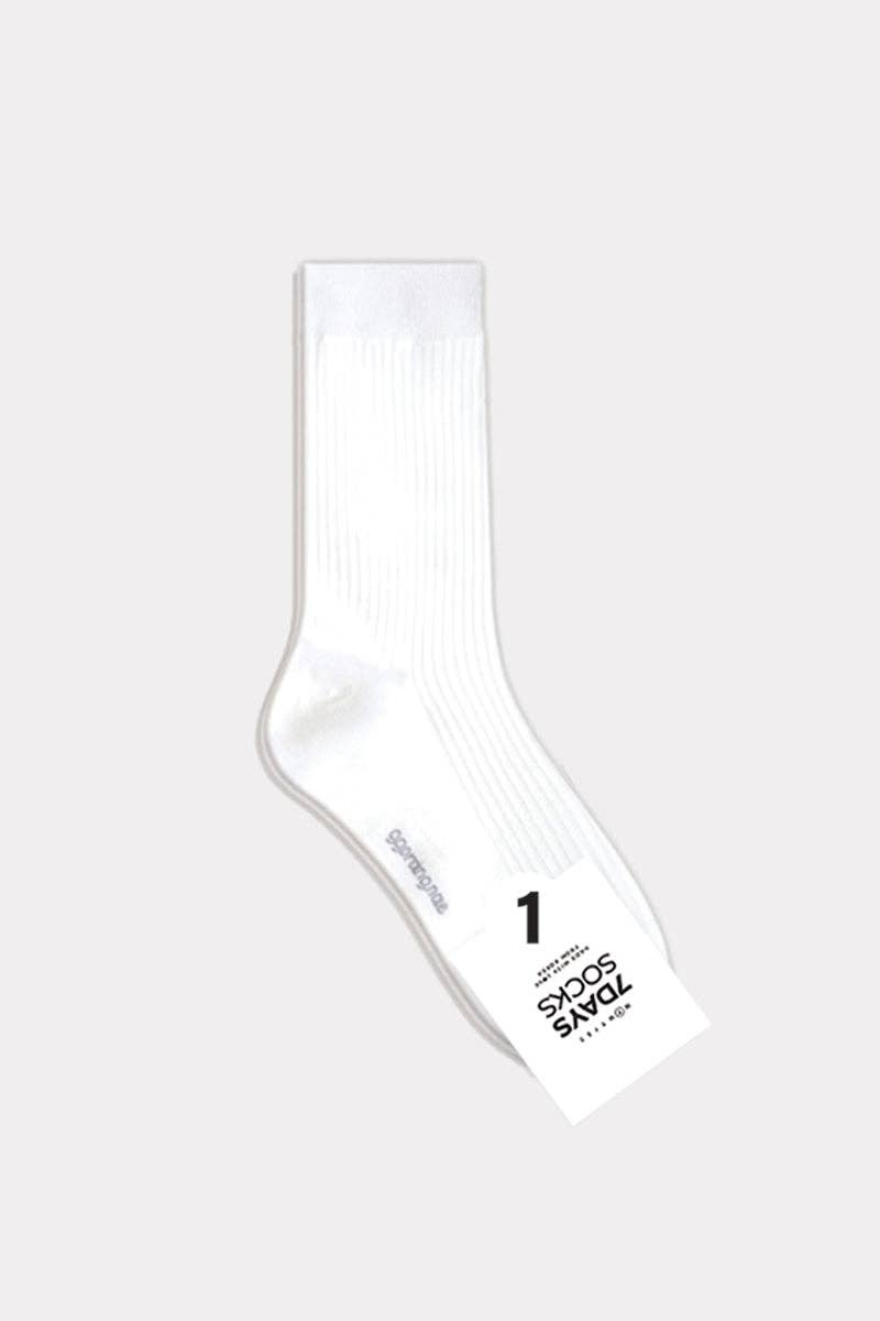 Crew High Pleat Socks