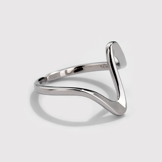 Wave Stacking Ring in Sterling Silver