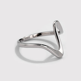Wave Stacking Ring in Sterling Silver