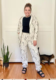 Cat Print Jogger Sweatpants