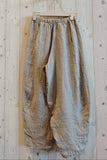 100% Linen Barrel Pants - One size
