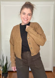 Cropped Essential Cardigan