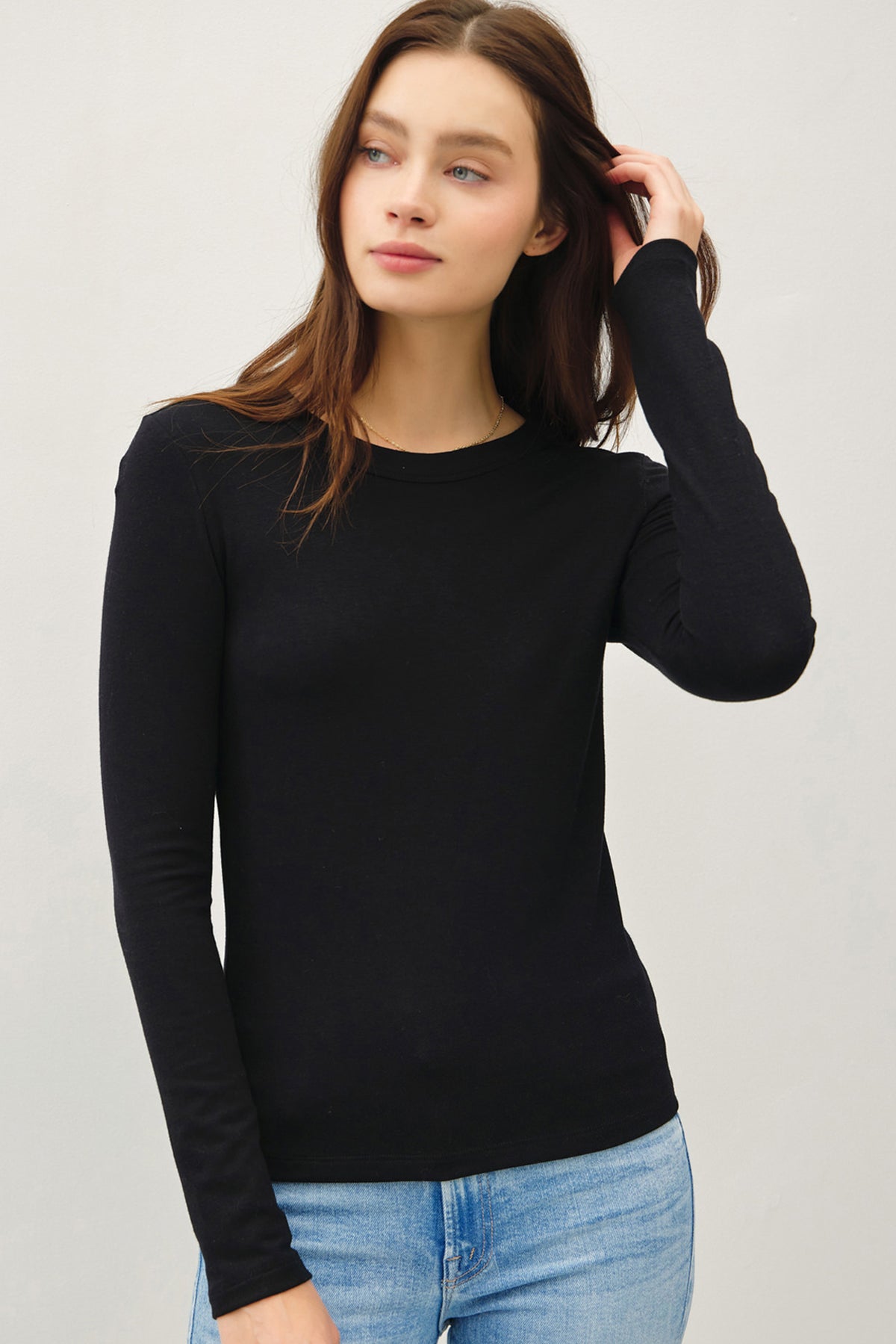 Long Sleeve Round Neck Tee
