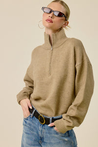 Classic Quarter Zip Sweater