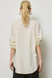 Polka Dot Relaxed Button Down Shirt