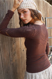 Deco Lace Sleeve Top
