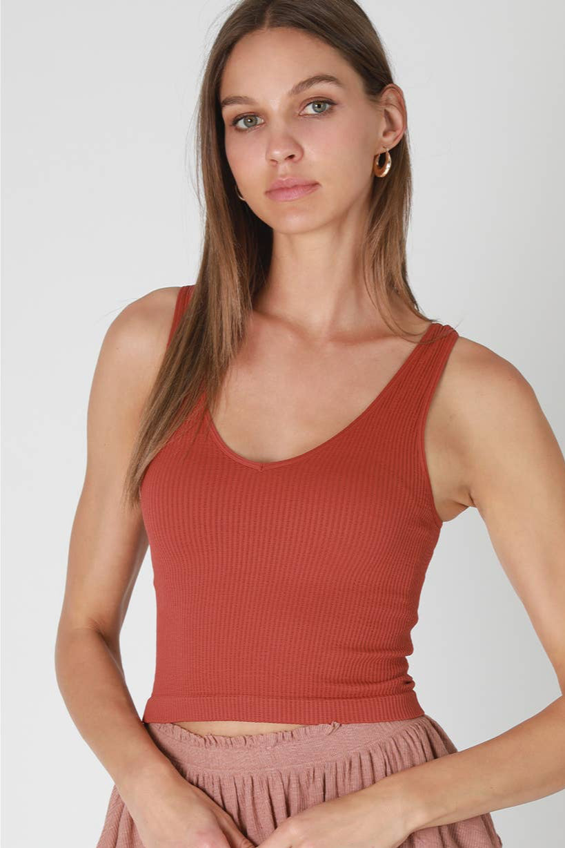 Reversible Crop Top Tank